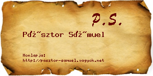 Pásztor Sámuel névjegykártya